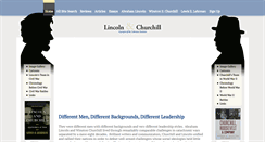 Desktop Screenshot of lincolnandchurchill.org